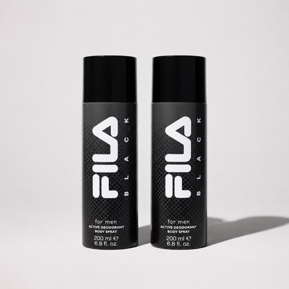 Men Black Active Long Lasting Deodorant Body Spray (Pack)