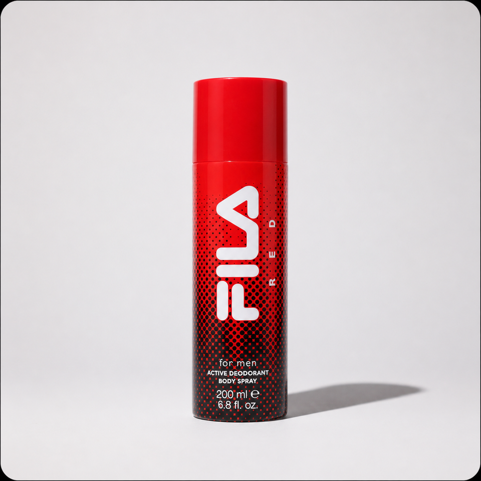 FILA Men Red Active Deodorant Warm Aromatic Body Spray