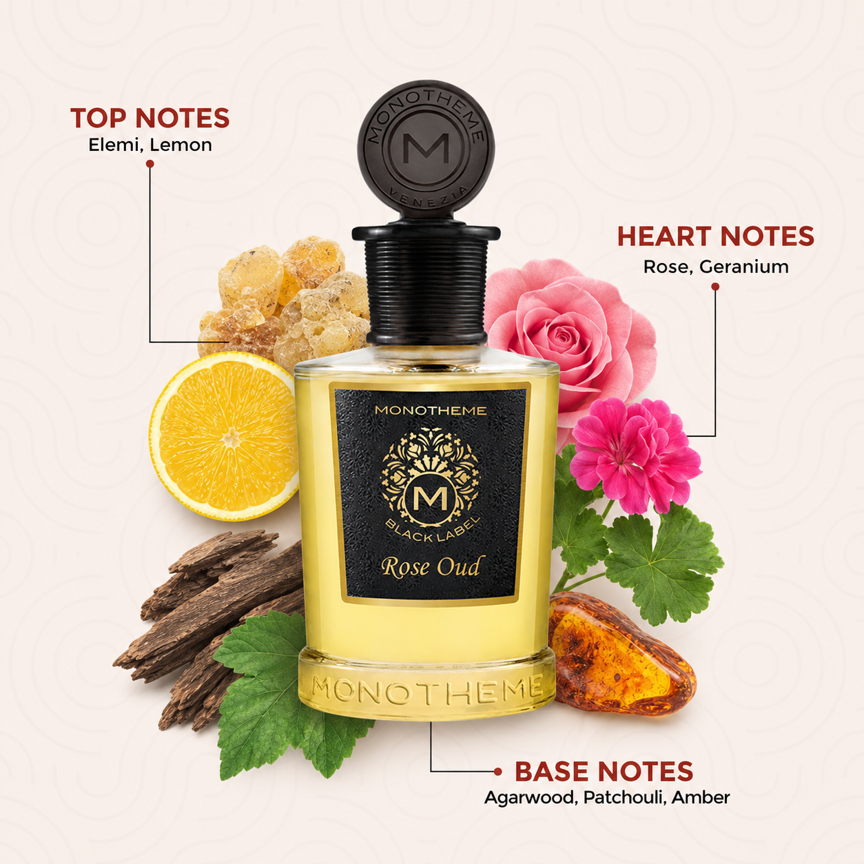 Monotheme Rose Oud EDP Floral Perfume