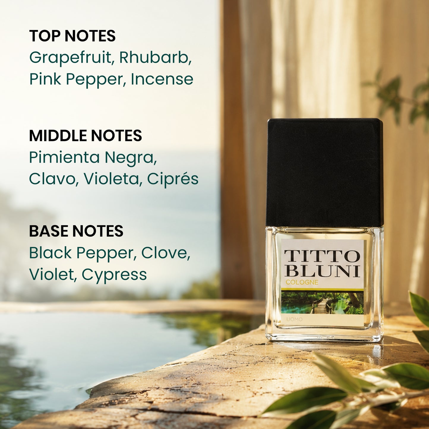 Titto Bluni Cologne Uomo EDT Citrus Woody Cologne