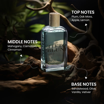 Titto Bluni Uomo EDT Fresh Woody Cologne
