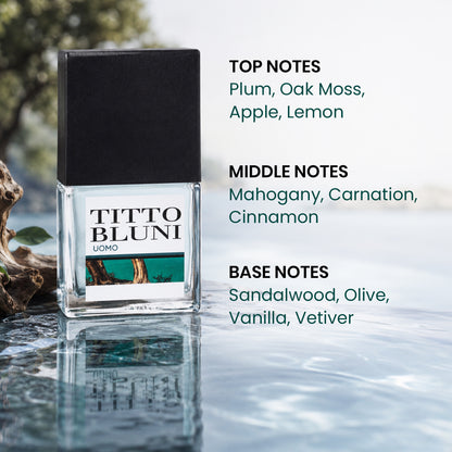 Titto Bluni Uomo EDT Fresh Woody Cologne